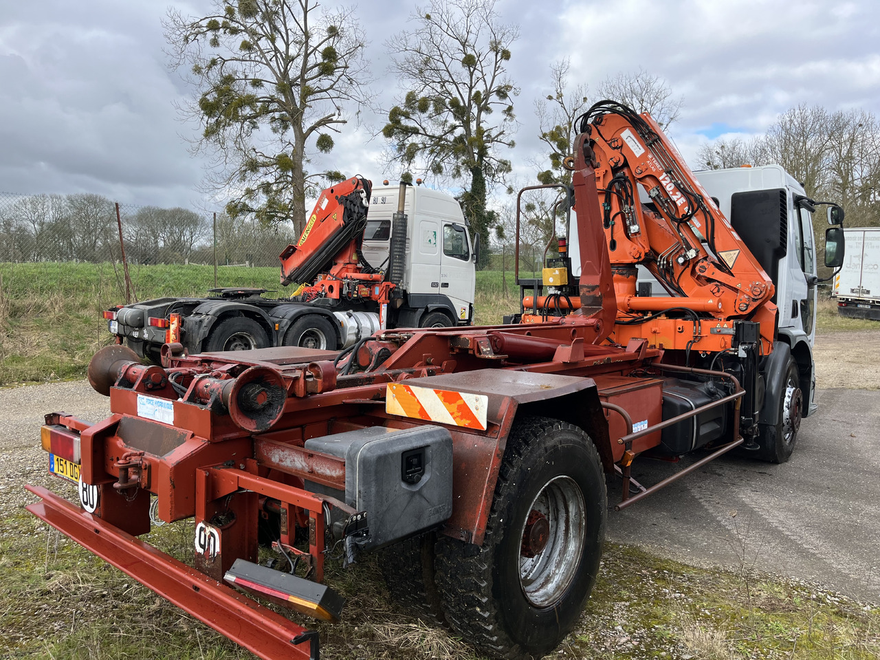 Hook lift truck, Crane truck RENAULT Premium 250 ampirol grue atlas 12t/M: picture 6