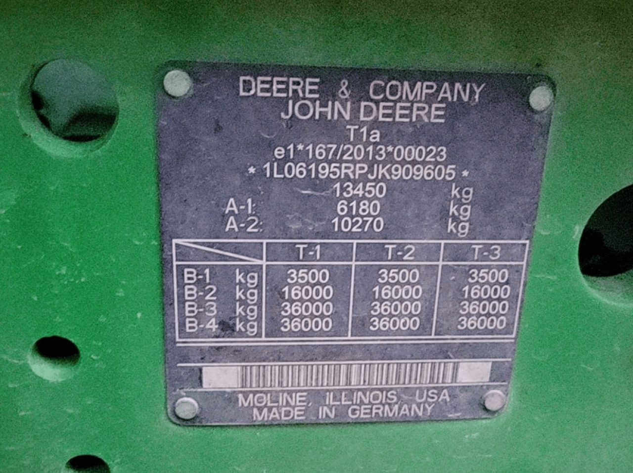 Farm tractor John Deere 6195R 4WD, Auto Trac + Activare !!! TOP !!!: picture 10