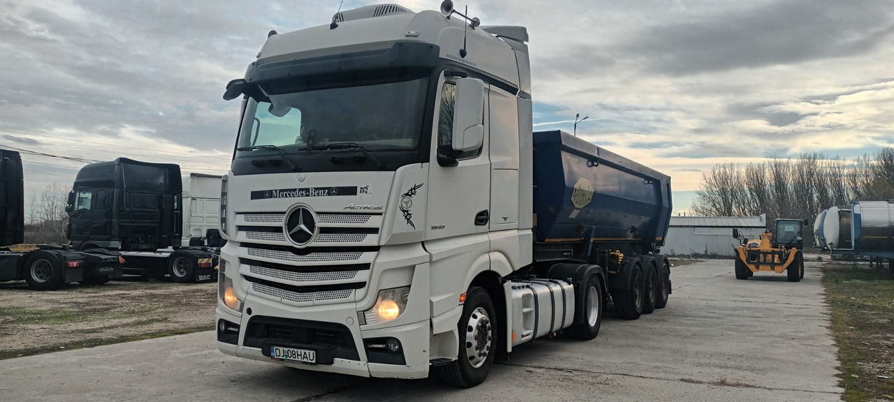 Tractor Head Mercedes-Benz Actros (2013) + Semi-trailer Tipper Meiller – Kipper (2005) - Tractor unit: picture 1 Tractor Head Mercedes-Benz Actros (2013) + Semi-trailer Tipper Meiller – Kipper (2005) - Tractor unit: picture 1
