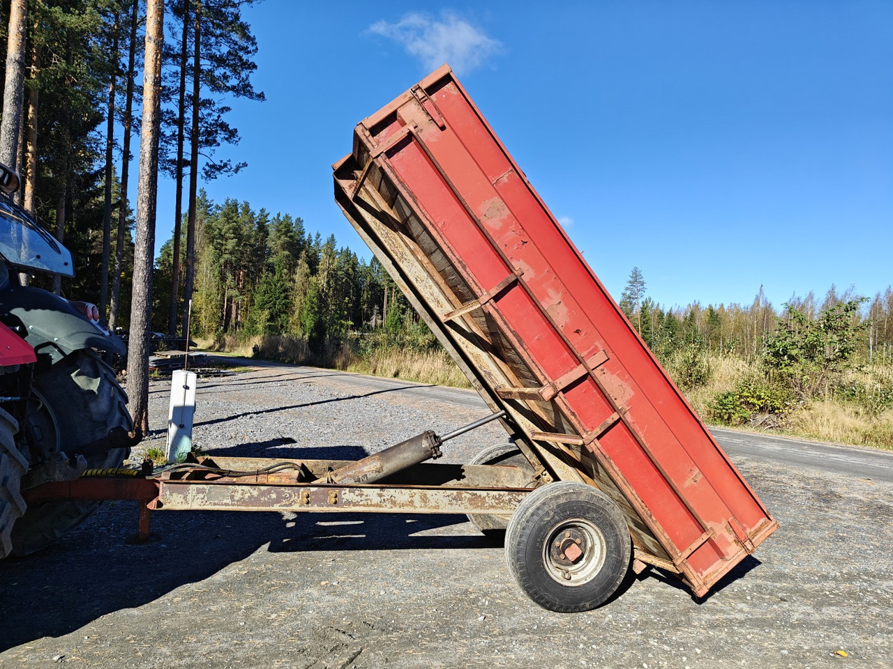 Farm tipping trailer/ Dumper Kippiperävaunu 1-akselinen: picture 7