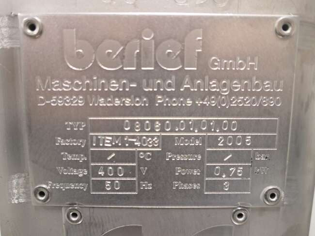 Food processing equipment Berief lifter: picture 7