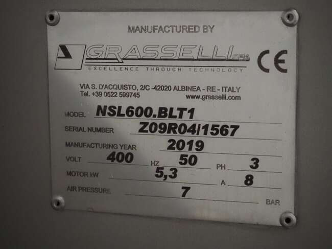 Food processing equipment Grasselli semi-automatic slicer NSL600: picture 9