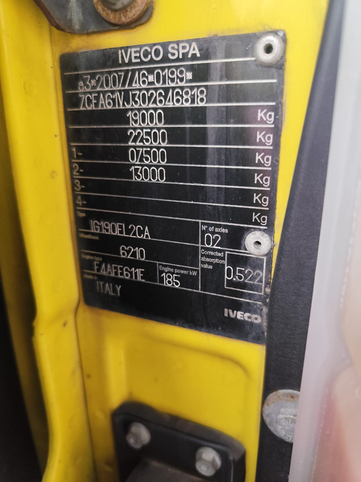IVECO EUROCARGO 190EL25 - Hook lift truck: picture 2 IVECO EUROCARGO 190EL25 - Hook lift truck: picture 2