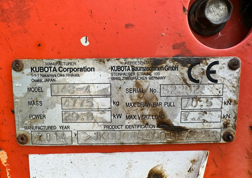 Kubota U48-4 - Crawler excavator: picture 5 Kubota U48-4 - Crawler excavator: picture 5