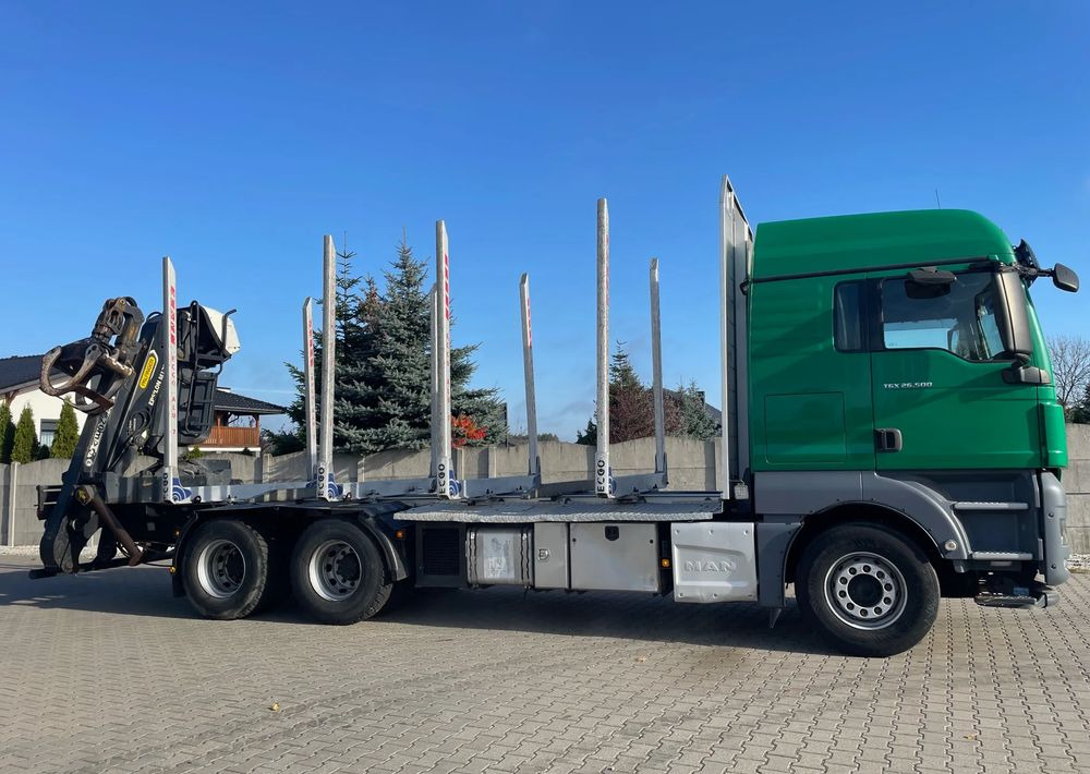 MAN TGX 26.500, 6x4, HDS EPSILOM M12Z, do transportu drewna. - Log truck, Crane truck: picture 4 MAN TGX 26.500, 6x4, HDS EPSILOM M12Z, do transportu drewna. - Log truck, Crane truck: picture 4