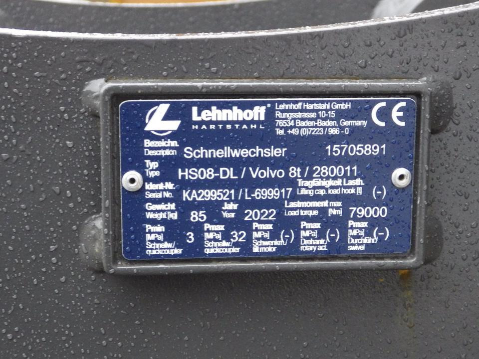 Lehnhoff HS08 hydr. Schnellwechsler 60er Bolzen (2731,10 netto) - Quick coupler: picture 3 Lehnhoff HS08 hydr. Schnellwechsler 60er Bolzen (2731,10 netto) - Quick coupler: picture 3