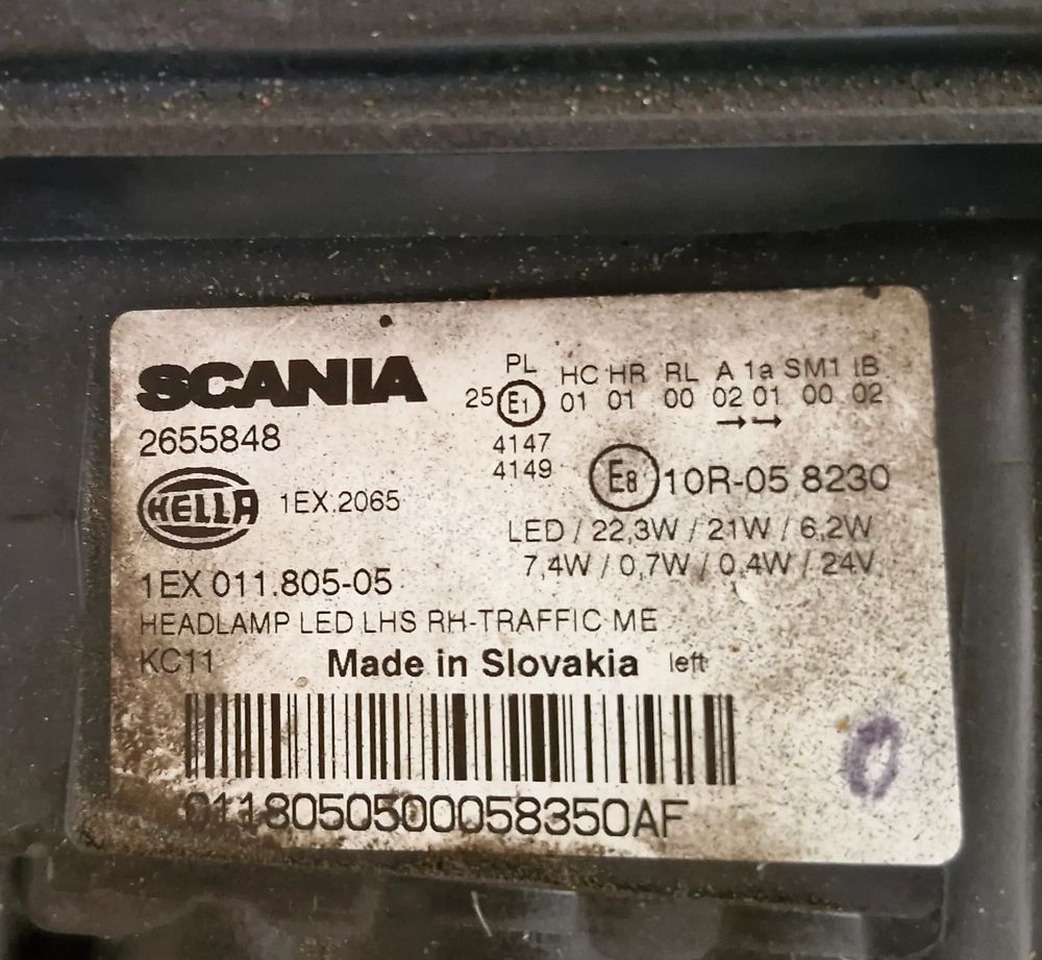 SCANIA R S P G LAMPA LED PRZEDNIA LEWA 2674390 2655848 - Lights/ Lighting for Truck: picture 3 SCANIA R S P G LAMPA LED PRZEDNIA LEWA 2674390 2655848 - Lights/ Lighting for Truck: picture 3