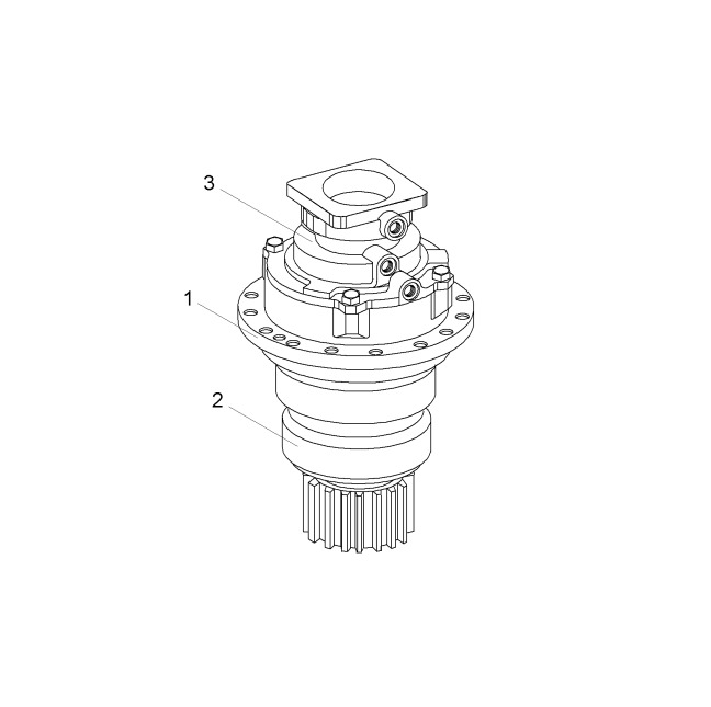 Sennebogen ZF DR250 053017 and ZF DR350 250184 slewing gear - Swing motor for Waste/ Industry handler: picture 1 Sennebogen ZF DR250 053017 and ZF DR350 250184 slewing gear - Swing motor for Waste/ Industry handler: picture 1