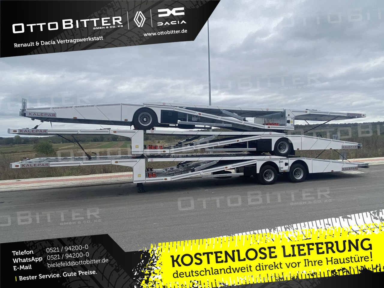 KALEPAR KLP119V4 4er-Autotransporter 1xAchse VDI - Autotransporter semi-trailer: picture 1 KALEPAR KLP119V4 4er-Autotransporter 1xAchse VDI - Autotransporter semi-trailer: picture 1