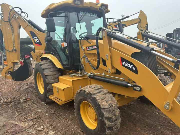 Backhoe loader Used Wheel Loader CAT420F Caterpillar 420F Mini Construction Machinery Mini Wheel Skid Steer Loader in Stock [ Copy ]: picture 6