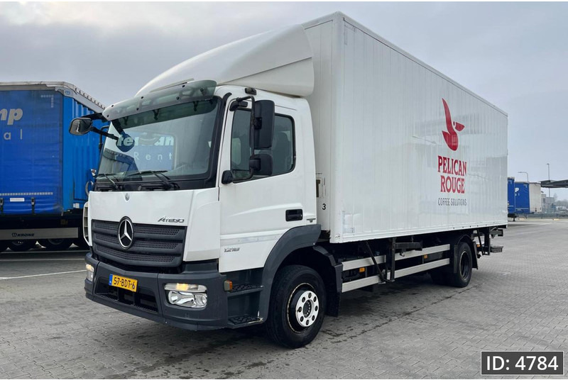 Container transporter/ Swap body truck Mercedes-Benz Atego 1218 Day Cab, Euro 5, BDF / Automatic / standklima / DHOLLANDIA 2000KG: picture 1