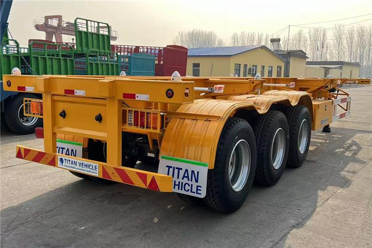 TITAN 3 Axle Container Skeletal Trailer with Air Suspension for Sale In Aruba - Chassis semi-trailer: picture 3 TITAN 3 Axle Container Skeletal Trailer with Air Suspension for Sale In Aruba - Chassis semi-trailer: picture 3
