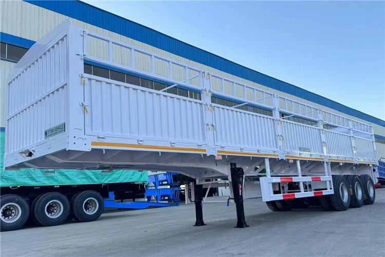 TITAN In Stock 30/40/50 Ton Fence Semi Trailer Transport Cargo Bulk In Senegal - Livestock semi-trailer: picture 1 TITAN In Stock 30/40/50 Ton Fence Semi Trailer Transport Cargo Bulk In Senegal - Livestock semi-trailer: picture 1