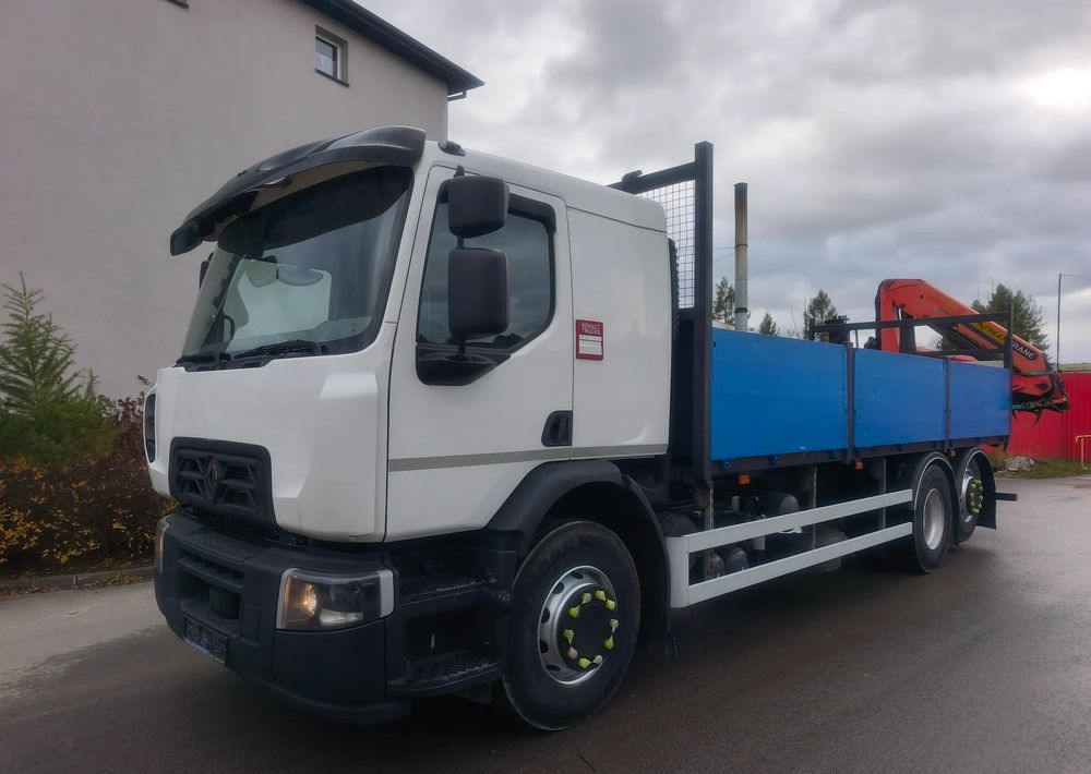 Renault Gama D 26.320 skrzynia hds palfinger PK15500 - Dropside/ Flatbed truck, Crane truck: picture 1 Renault Gama D 26.320 skrzynia hds palfinger PK15500 - Dropside/ Flatbed truck, Crane truck: picture 1
