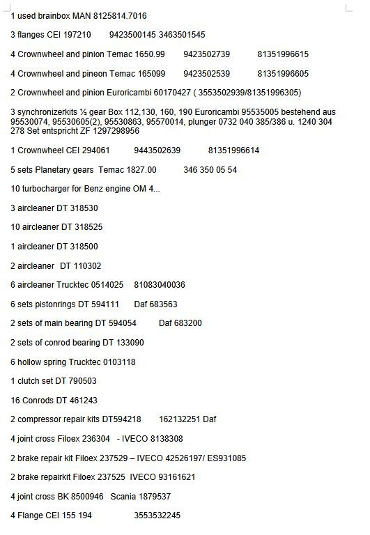 OE Germany Pistonrings 010321300001 for OM 366 - Piston/ Ring/ Bushing: picture 3 OE Germany Pistonrings 010321300001 for OM 366 - Piston/ Ring/ Bushing: picture 3