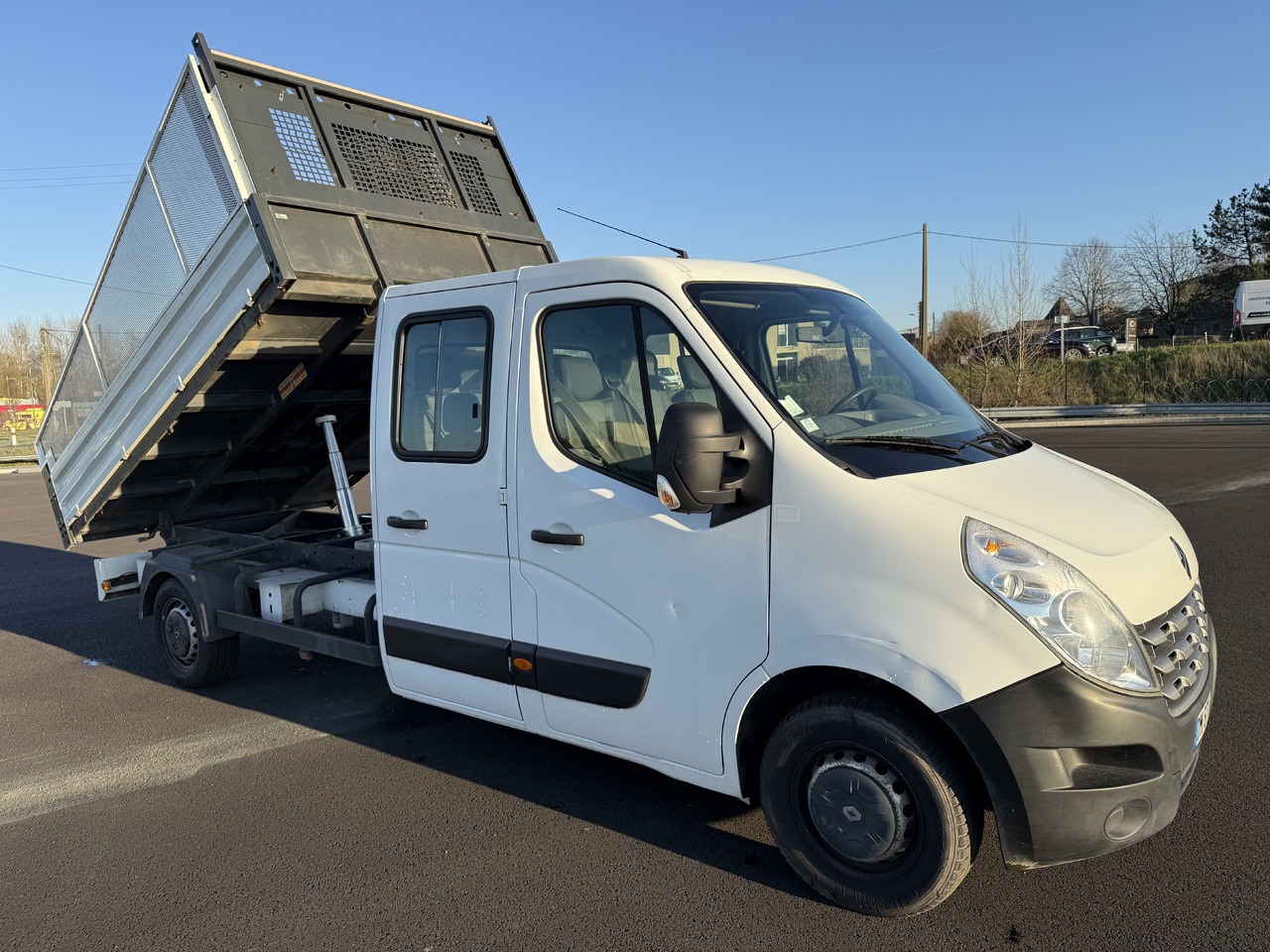 RENAULT MASTER 2.3DCI125 BENNE ACIER DOUBLE CABINE ROUE SIMPLE + REHAUSSE DE RIDELLE - Tipper van: picture 1 RENAULT MASTER 2.3DCI125 BENNE ACIER DOUBLE CABINE ROUE SIMPLE + REHAUSSE DE RIDELLE - Tipper van: picture 1