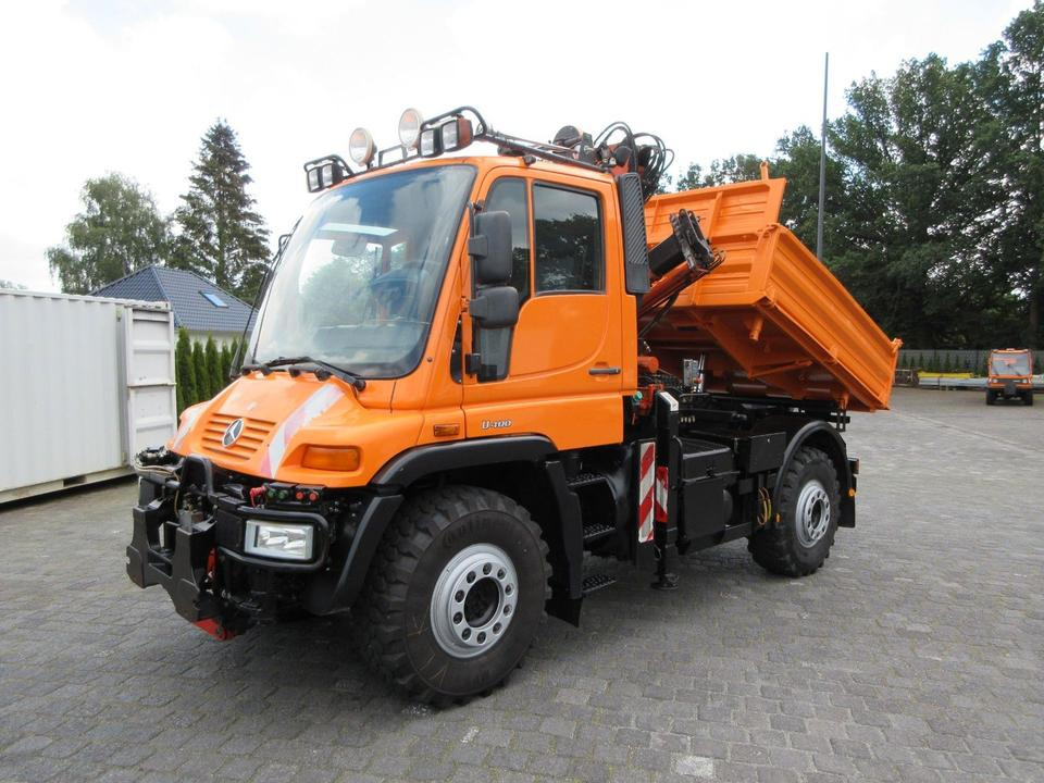 Unimog U 400 Drei-Seiten-Kipp/ Kran Atlas 65.2, Klima - Tipper: picture 1 Unimog U 400 Drei-Seiten-Kipp/ Kran Atlas 65.2, Klima - Tipper: picture 1