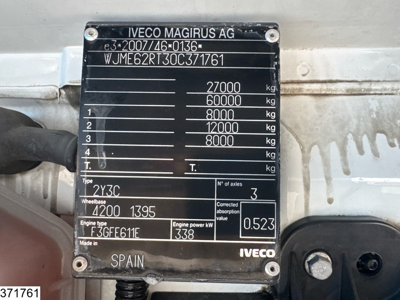 Tank truck Iveco Stralis 460 6x2, EURO 6, 15,900 litres, Milk, Retarder, Lenk: picture 7 Tank truck Iveco Stralis 460 6x2, EURO 6, 15,900 litres, Milk, Retarder, Lenk: picture 7