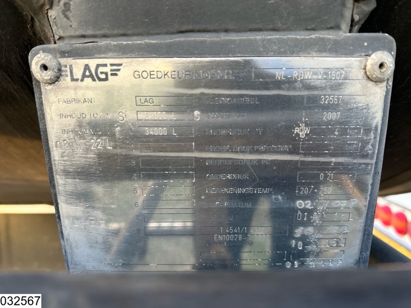 LAG Bitum 34000 Liter, 1 Compartment - Tank semi-trailer: picture 5 LAG Bitum 34000 Liter, 1 Compartment - Tank semi-trailer: picture 5