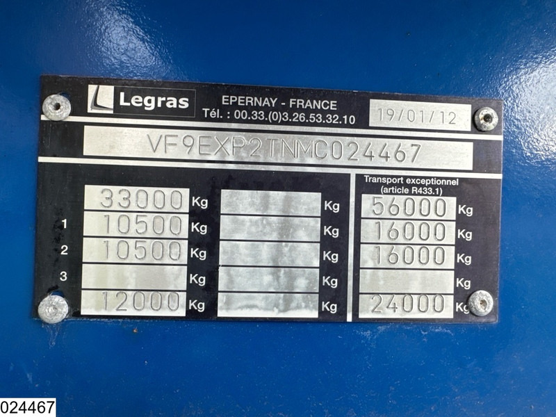 Legras Openlaadbak Wood transport, Steel suspension - Log semi-trailer: picture 3 Legras Openlaadbak Wood transport, Steel suspension - Log semi-trailer: picture 3