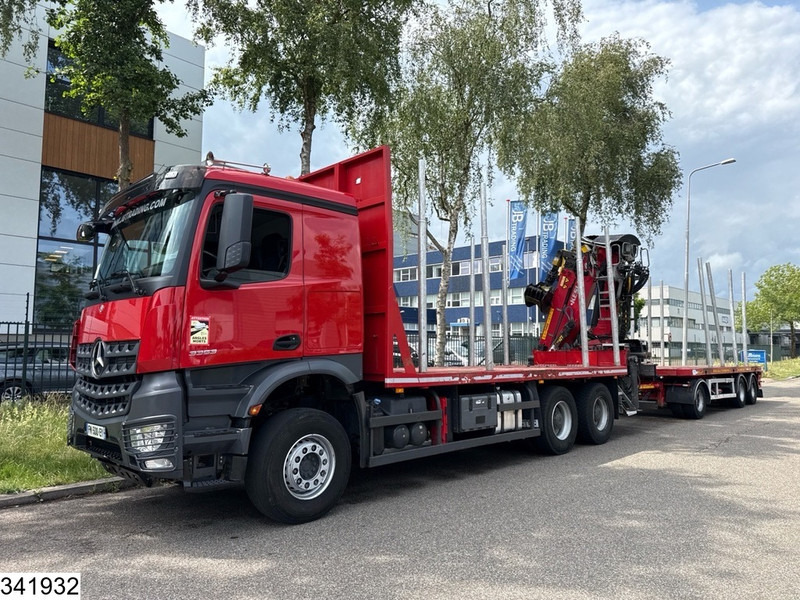 Mercedes-Benz Arocs 3353 6x4, EURO 6, Rertarder, Kesla, Combi - Log truck, Crane truck: picture 2 Mercedes-Benz Arocs 3353 6x4, EURO 6, Rertarder, Kesla, Combi - Log truck, Crane truck: picture 2