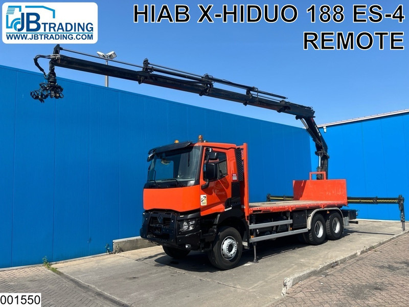 Renault C 380 6x4, EURO 6, Hiab, Remote, Steel Suspension - Dropside/ Flatbed truck, Crane truck: picture 1 Renault C 380 6x4, EURO 6, Hiab, Remote, Steel Suspension - Dropside/ Flatbed truck, Crane truck: picture 1