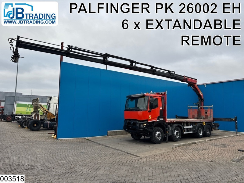 Renault C 430 8x4, EURO 6, Retarder, Palfinger - Dropside/ Flatbed truck, Crane truck: picture 1 Renault C 430 8x4, EURO 6, Retarder, Palfinger - Dropside/ Flatbed truck, Crane truck: picture 1