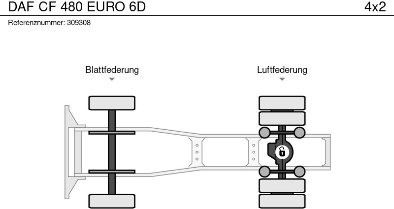 Tractor unit DAF CF 480 EURO 6D: picture 12 Tractor unit DAF CF 480 EURO 6D: picture 12