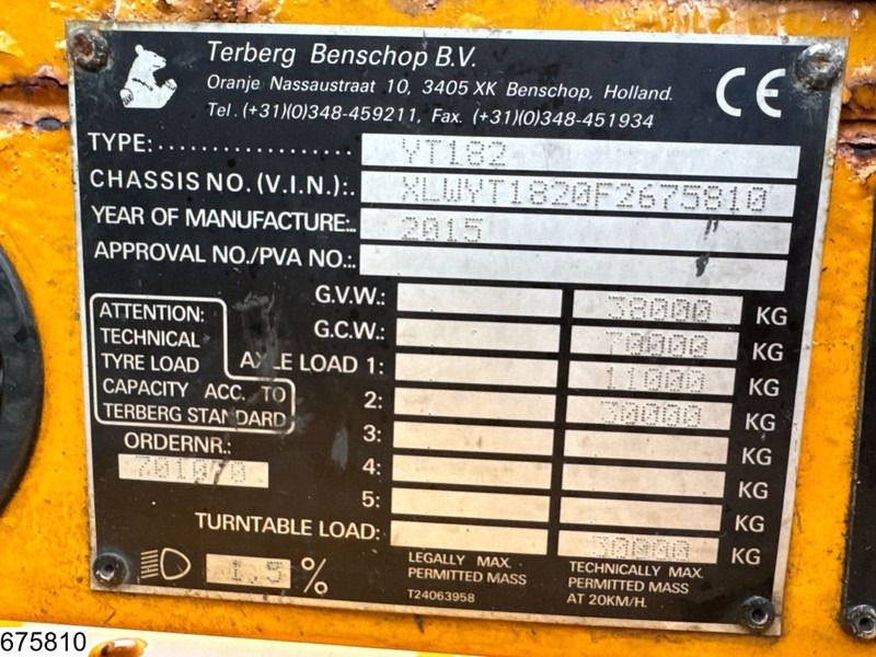 Tractor unit Terberg YT 182 Terminal tractor, 22.079 Operating hours: picture 7