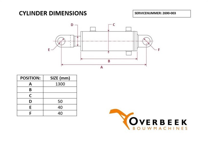 Kramer 520 Allrad-Tilt cylinder/Kippzylinder/Nijgcilinder - Hydraulics for Construction machinery: picture 4 Kramer 520 Allrad-Tilt cylinder/Kippzylinder/Nijgcilinder - Hydraulics for Construction machinery: picture 4