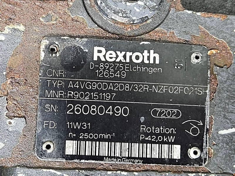 Rexroth A4VG90DA2D8/32R-Drive pump/Fahrpumpe/Rijpomp - Hydraulics for Construction machinery: picture 5 Rexroth A4VG90DA2D8/32R-Drive pump/Fahrpumpe/Rijpomp - Hydraulics for Construction machinery: picture 5
