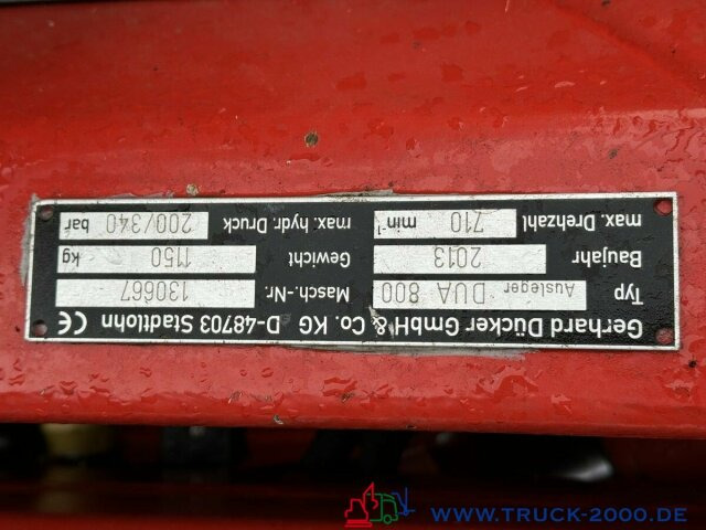 Dücker Unimog Dücker Mähkombi RSM Mäher Ausleger DUA800 - Boom mower: picture 5 Dücker Unimog Dücker Mähkombi RSM Mäher Ausleger DUA800 - Boom mower: picture 5