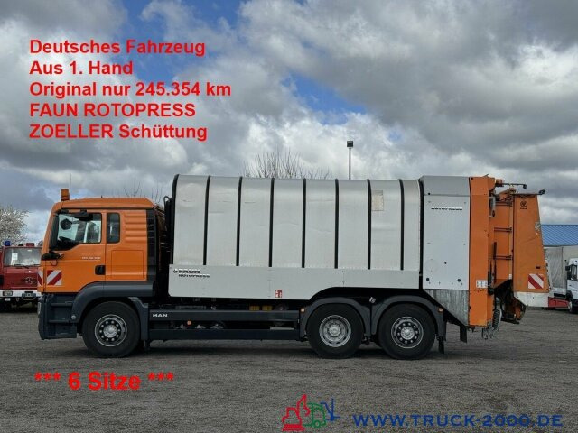 MAN TGS 26.360 Faun Rotopress 22 m³ Zöller Schüttung - Garbage truck: picture 1 MAN TGS 26.360 Faun Rotopress 22 m³ Zöller Schüttung - Garbage truck: picture 1