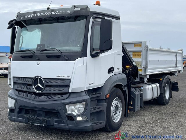 Tipper, Crane truck Mercedes-Benz Antos 1830 Hiab X-HIDUO138E2 Kran +FB 5+6 Kreis: picture 8