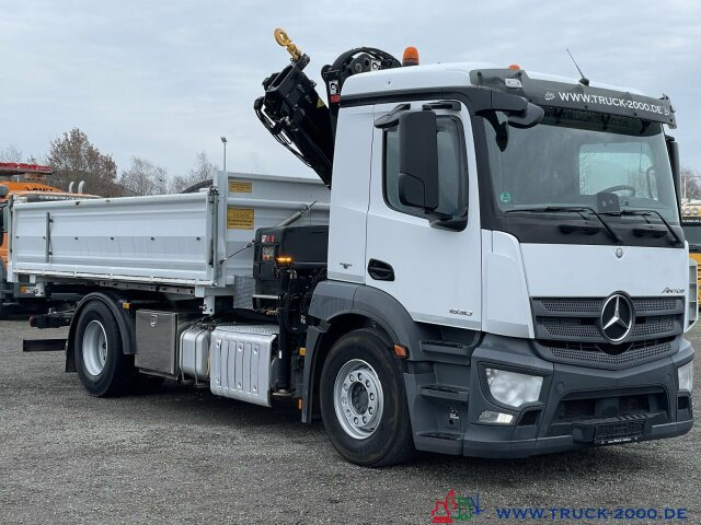 Tipper, Crane truck Mercedes-Benz Antos 1830 Hiab X-HIDUO138E2 Kran +FB 5+6 Kreis: picture 9