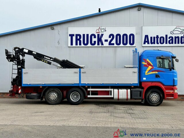 Dropside/ Flatbed truck, Crane truck Scania R400 Atlas Tirre 191L 9m=1,7t. 7m Ladefl. 1.Hand: picture 14