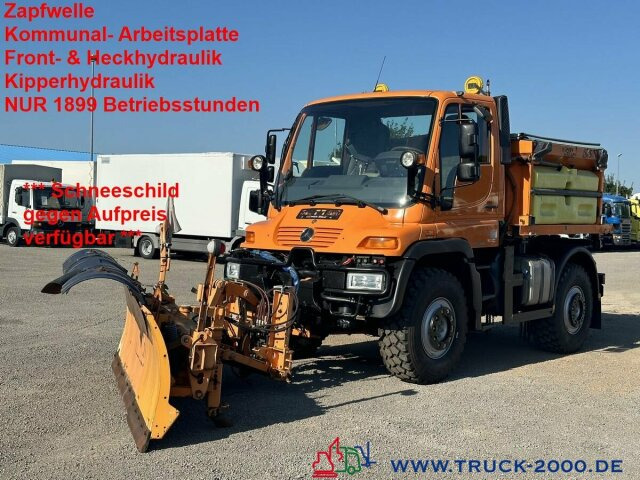 Unimog U400 Winterdienst Salzstreuer - *Schneeschild* - Snow removal vehicle: picture 1 Unimog U400 Winterdienst Salzstreuer - *Schneeschild* - Snow removal vehicle: picture 1