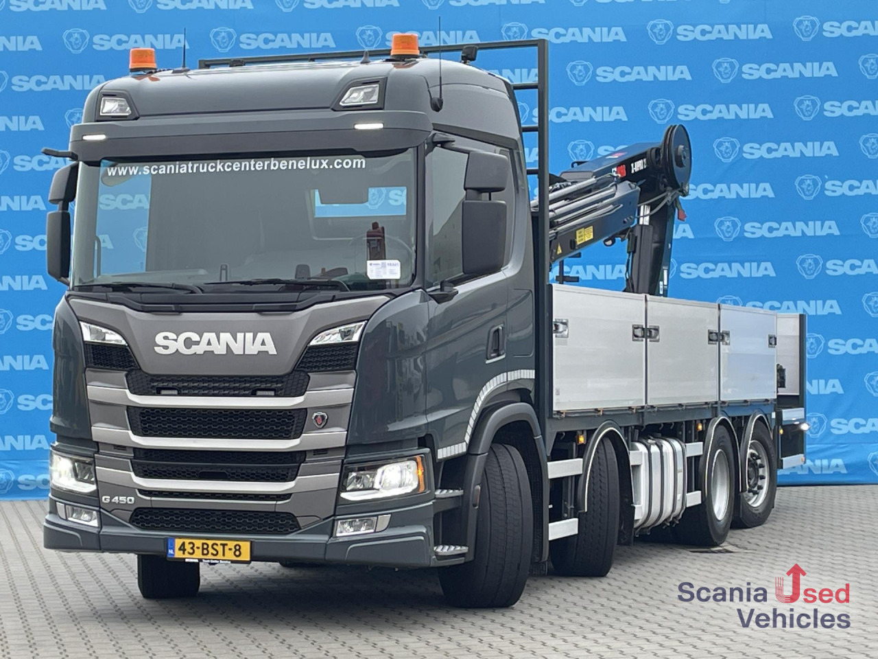 SCANIA G 450 B8x2*6NB DIFF-L HIAB X-HIPRO 262 EP-4 - Dropside/ Flatbed truck, Crane truck: picture 2 SCANIA G 450 B8x2*6NB DIFF-L HIAB X-HIPRO 262 EP-4 - Dropside/ Flatbed truck, Crane truck: picture 2
