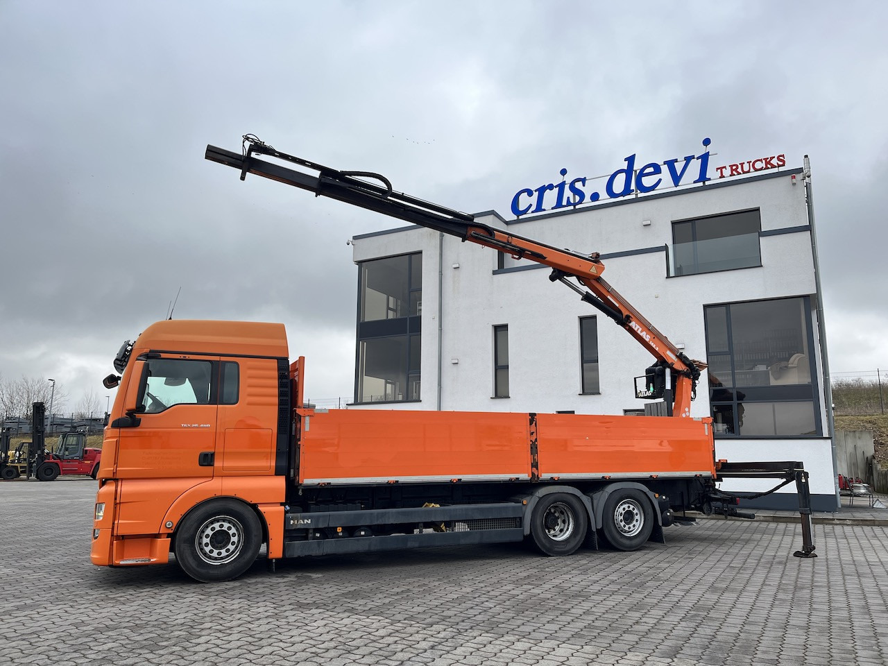 Dropside/ Flatbed truck, Crane truck MAN TGX 26.480 6x2  Atlas 145.2 Baustoff: picture 14 Dropside/ Flatbed truck, Crane truck MAN TGX 26.480 6x2  Atlas 145.2 Baustoff: picture 14