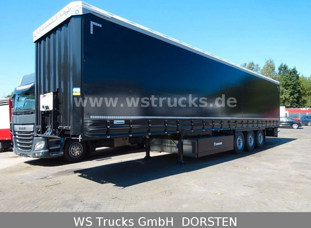 Krone Planauflieger SDP 27  Edscha, Rungen, SAF Achsen - Curtainsider semi-trailer: picture 1 Krone Planauflieger SDP 27  Edscha, Rungen, SAF Achsen - Curtainsider semi-trailer: picture 1