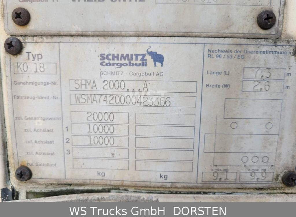 Refrigerator trailer Schmitz Cargobull KO18 TKing SL 100 Rohrbahn Fleisch: picture 7