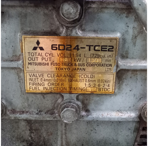Mitsubishi 6D24 TC USED - Construction machinery: picture 4 Mitsubishi 6D24 TC USED - Construction machinery: picture 4