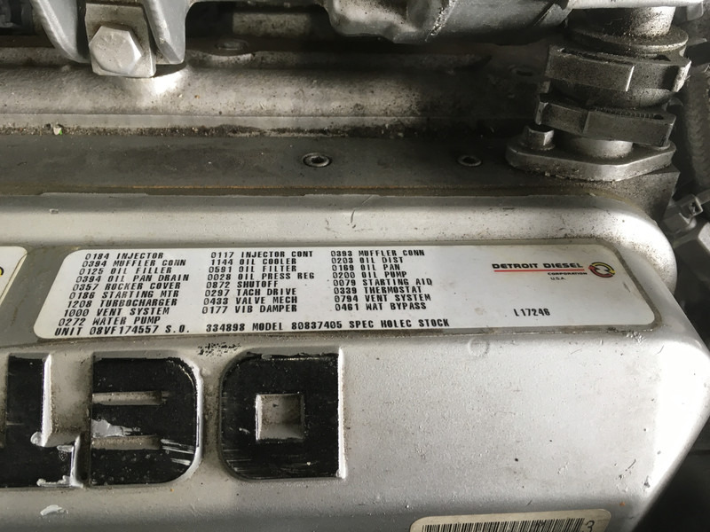 Generator set Detroit Diesel 8V92TA 8083-7405 GENERATOR 320KVA USED: picture 7