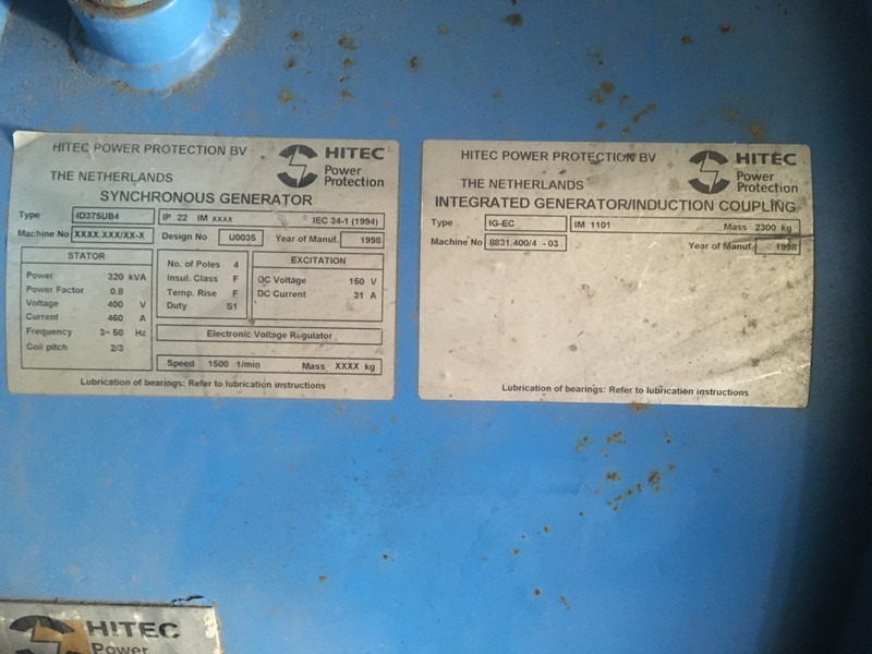 Generator set Detroit Diesel 8V92TA 8083-7405 GENERATOR 320KVA USED: picture 10