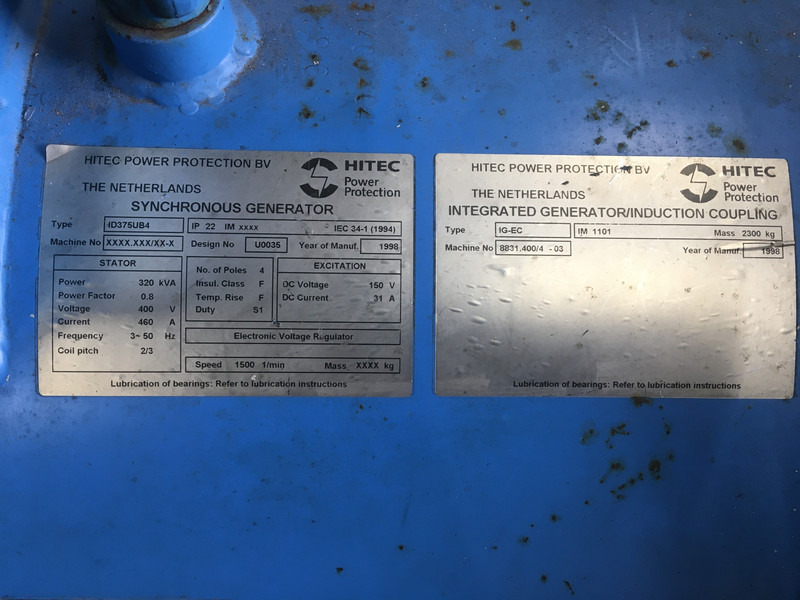 Generator set Detroit Diesel 8V92TA 8083-7405 GENERATOR 320KVA USED: picture 8