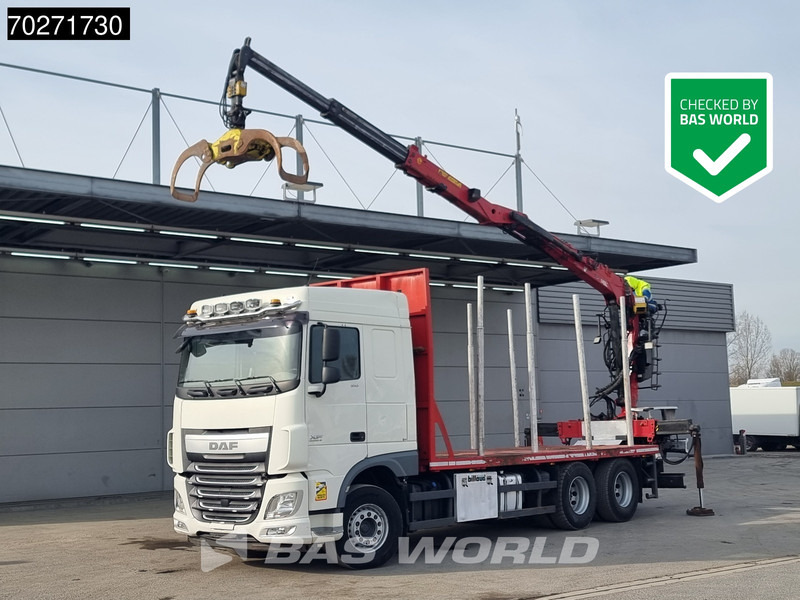 DAF XF 510 6X4 Jonsered Z-Crane SC ACC Retarder Euro 6 - Log truck, Crane truck: picture 1 DAF XF 510 6X4 Jonsered Z-Crane SC ACC Retarder Euro 6 - Log truck, Crane truck: picture 1