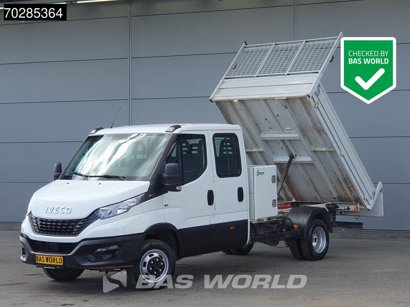 Flatbed van Iveco Daily 35C16 3.0L Open Laadbak met Kist Dubbel Cabine Dubbellucht 3,5t Trekhaak Airco Cruise Euro6 Pritsche Pickup Open Box 2m3 A/C Tow: picture 1