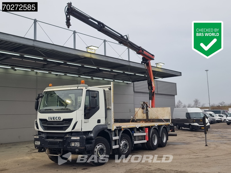 Iveco Trakker 360 8X4 Palfinger PK20001 Kran Retarder Big-Axle Steelsuspension Euro 6 - Dropside/ Flatbed truck, Crane truck: picture 1 Iveco Trakker 360 8X4 Palfinger PK20001 Kran Retarder Big-Axle Steelsuspension Euro 6 - Dropside/ Flatbed truck, Crane truck: picture 1