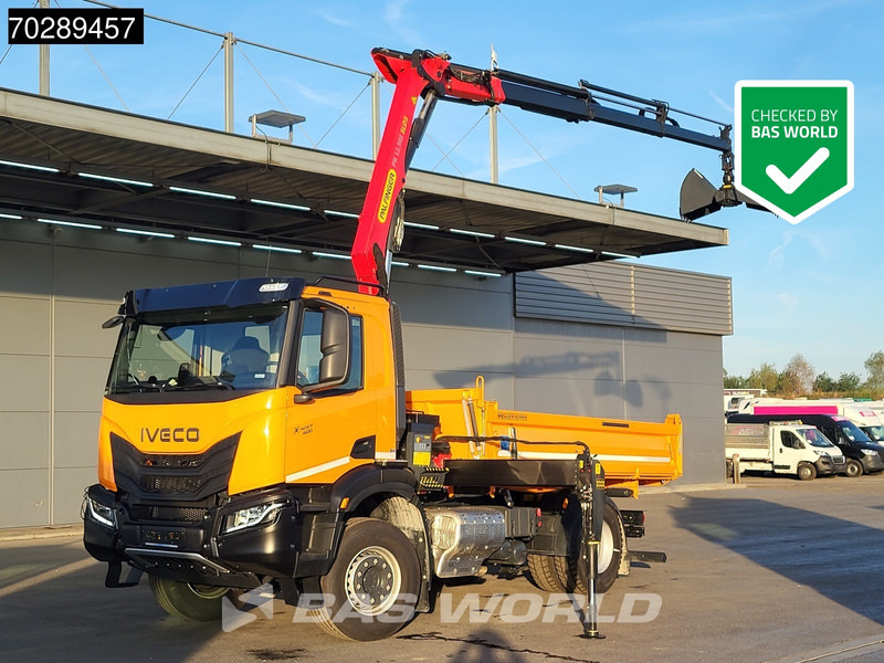 Iveco X-Way 400 4X2 New! Palfinger PK12.501 Crane 6m3 Meiller 3-SideTipper Navi ACC Euro 6 - Tipper, Crane truck: picture 1 Iveco X-Way 400 4X2 New! Palfinger PK12.501 Crane 6m3 Meiller 3-SideTipper Navi ACC Euro 6 - Tipper, Crane truck: picture 1