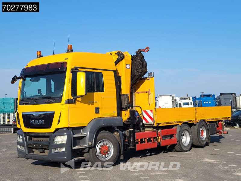 Dropside/ Flatbed truck, Crane truck MAN TGS 26.480 6X4 HMF 5020-K6 Crane Kran Hydrodrive Lift+Lenkachse Euro 6: picture 10